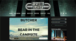 Desktop Screenshot of lafayettetheater.com