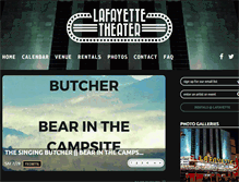 Tablet Screenshot of lafayettetheater.com
